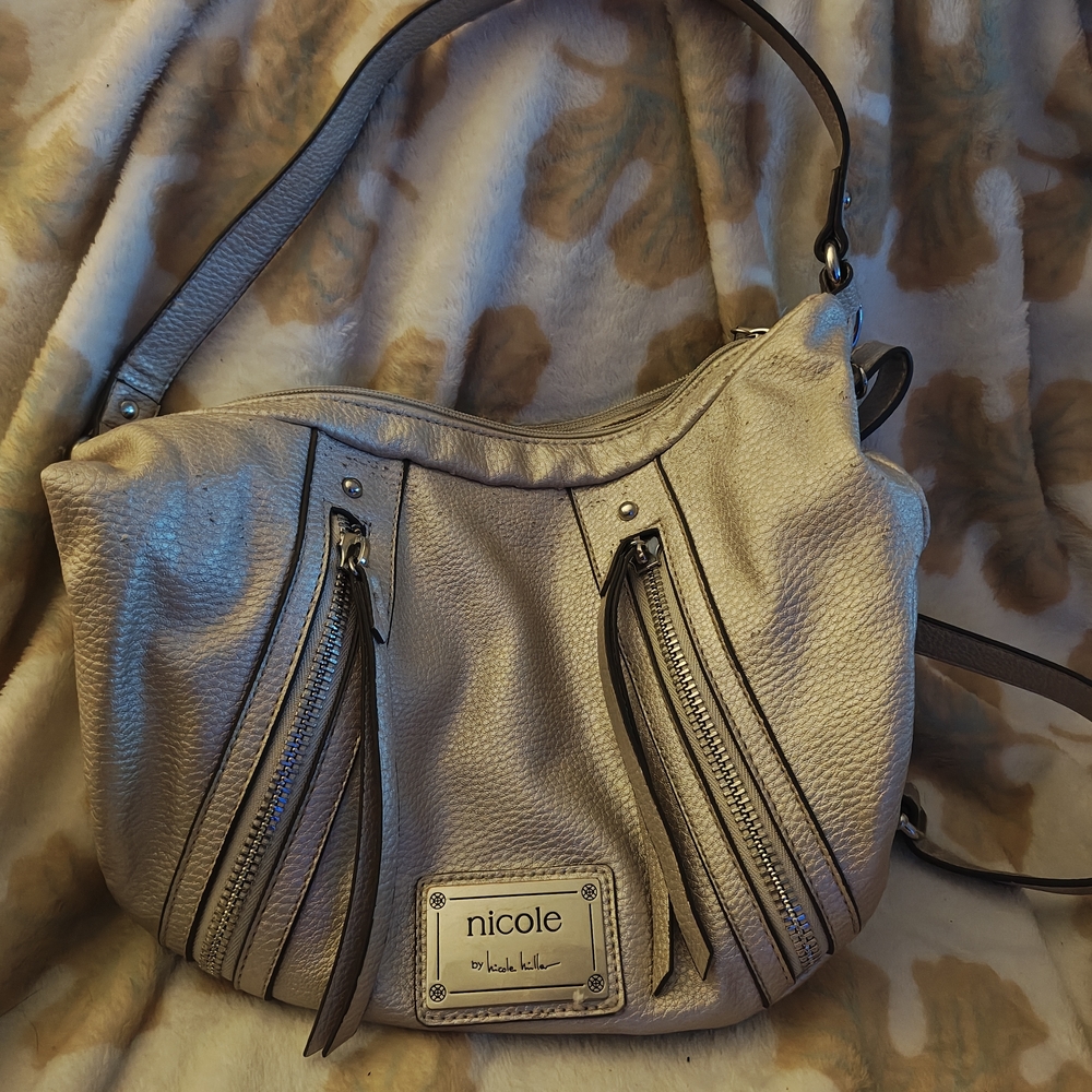 Nicole by Nicole Miller Taupe Shoulder Bag